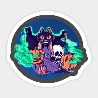 Spooky Halloween Creatures Sticker